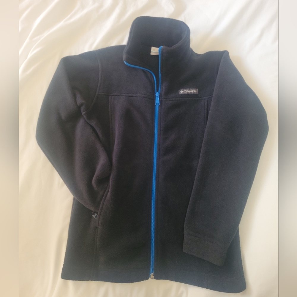 Columbia Boys Fleece black sweater size medium